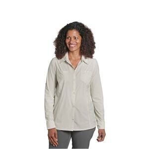 Women's Outdoor Research Wayward Cream Long Sleeve Shirt Size XL